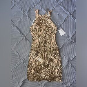 Size 1/2 B. Darlin Gold dress
